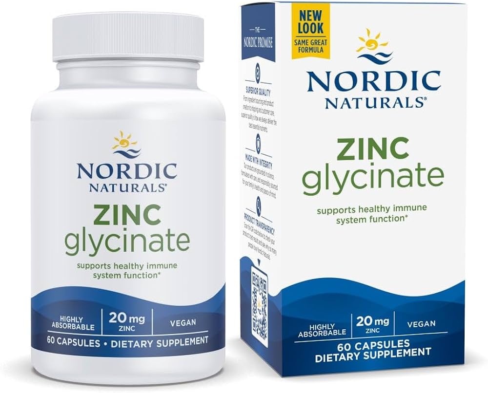NORDIC NATURALS ZINC GLYCINATE 20 MG