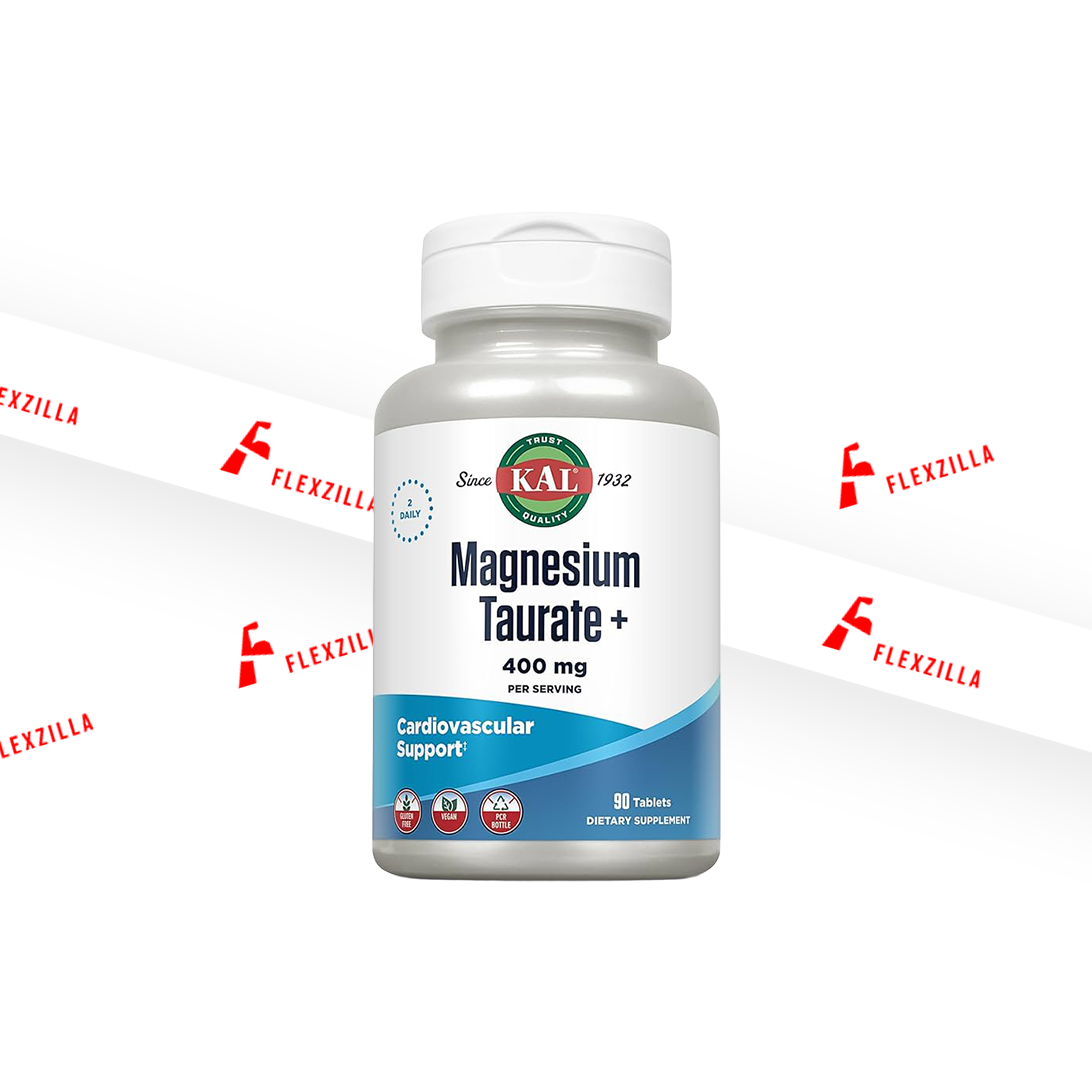 KAL Magnesium Taurate 400 mg Plus CoEnzyme Vitamin B6