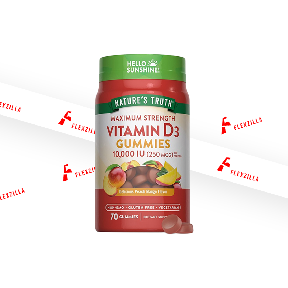 NATURE`S TRUTH MAXIMUM STRENGTH VITAMIN D3 10,000 IU GUMMIES