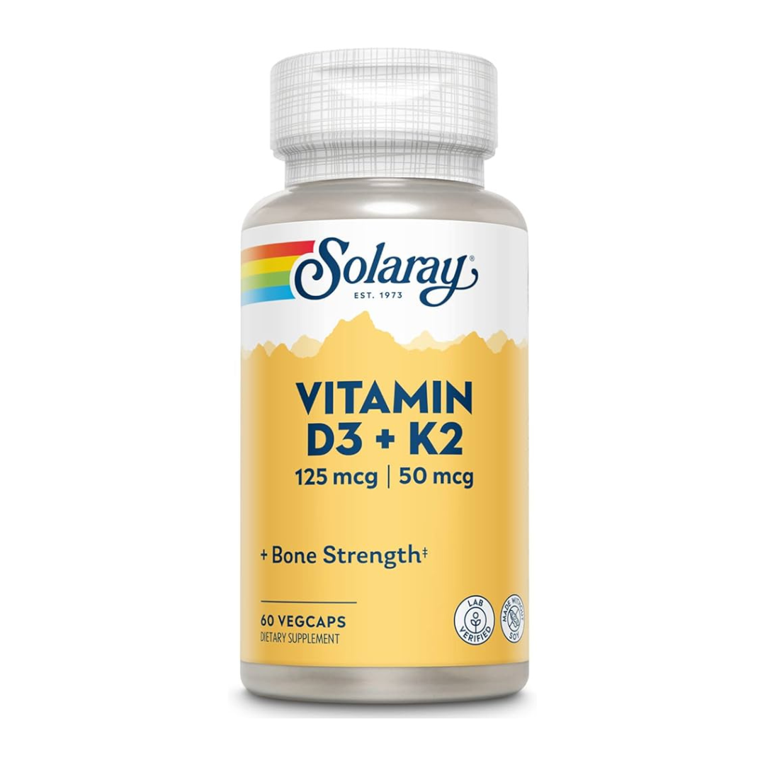 Solaray vitamin D3 + K2 125 mcg/50 mcg